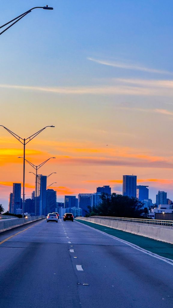 Quartiers de Miami - Coucher de soleil