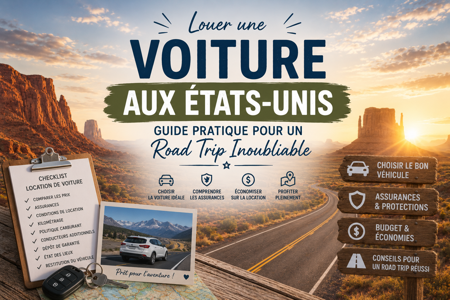 louer une voiture aux états-unis road trip usa