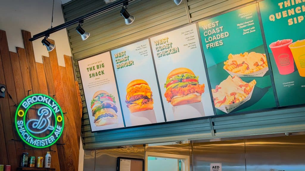 Menu Restaurant Shake Shack